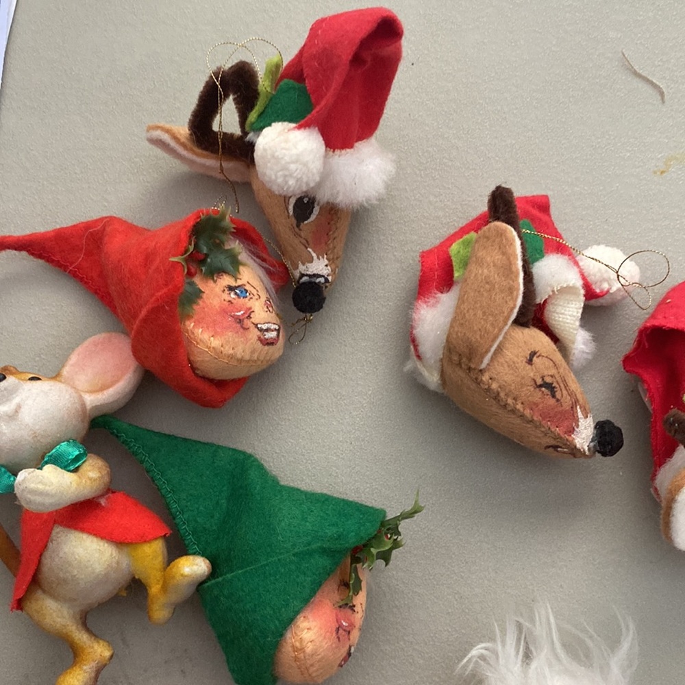 Vintage Annalee tree ornaments (14) - Picture 3 of 9